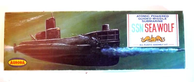 KIT AURORA ANCIEN SOUS-MARIN    SSN SEA WOLF  ANNÉES 60/70 - Photo 1/4