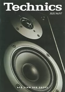 TECHNICS - BROCHURE CATALOGUE CATALOGO KATALOG - 1996 1997 - Language: DEUTSCH - Foto 1 di 1