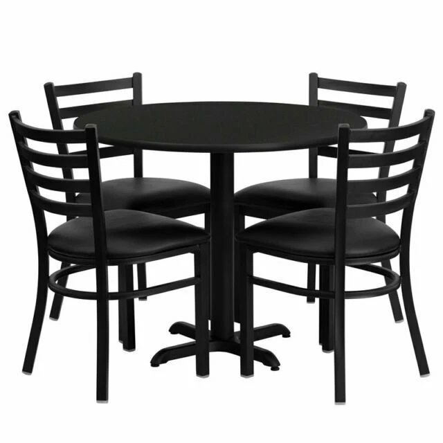 Flash Furniture HDBF1029-GG 36'' Round Laminate Table Set