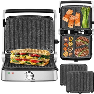 Elektrischer Kontaktgrill Zeegma Sandwichtoaster Tischgrill Elektrogrill - Bild 1 von 12