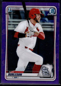2020 1st Bowman Draft #BD-45 Purple Chrome Refractor #'d /250 Alec Burleson 