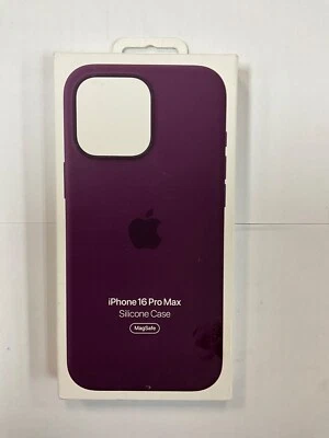 Genuine Apple Silicone Case with MagSafe for iPhone 16 Pro Max MYYU3ZMA - Plum - Image 1 of 2