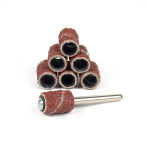 Sanding Drum Set Sander Sleeves Mandrel for Dremel Rotary Tool Grit 80 100 120 - Bild 1 von 19