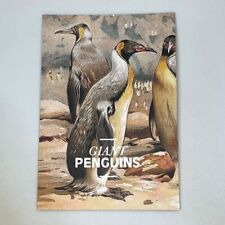 Giant Penguins Painting Frame Postcard World Wild Animals Africa, Canada, Desert