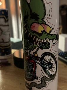 Rat Fink 20 Unzen Neu Edelstahl Doppelwandig Becher. mit Deckel/Strohhalm - Bild 1 von 4