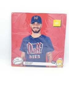 NEU Simpsons DUFF BEER T- Shirt blau Größe M - Bild 1 von 3