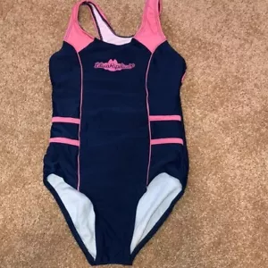 Lilica Ripilica Mädchen Größe 6 Einteiler Badeanzug blau pink neu ohne Etikett - Bild 1 von 9