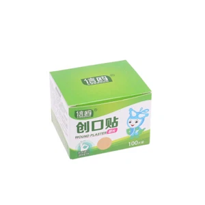 100pcs/set Mini Round Disposable Medical Adhesive Bandage Band-aid Wound Pl/fw - Photo 1/12