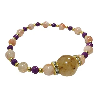 Brazalete de Chakra Ajustable con Piedras Curativas y Dijes Yoga Meditación Foto 1 de 4