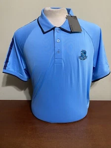 G/Fore G4 Herren Golf Polo Large Blau Tulum Neu mit Etikett Schlägerlogo - Bild 1 von 7