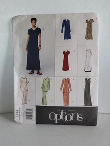 Vogue Sewing Pattern 2299 Easy Options Vintage Dress Shirt Skirt 8 10 12 cut - Picture 1 of 3