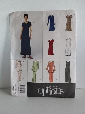 Vogue Sewing Pattern 2299 Easy Options Vintage Dress Shirt Skirt 8 10 12 cut - Image 1 of 3