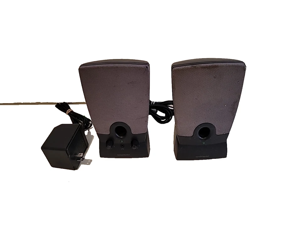 Multimedia Desktop Computer Speakers w/ AC Adapter, Harman Kardon 06941V Tested! - Image 1 of 1