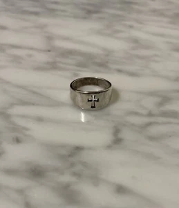 Retired Traditional James Avery Sterling Silver .925 Open Cross Ring Sz 4.5 - Picture 1 of 6