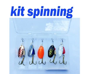 scatola in plastica porta artificiali cucchiaini pesca spinning trota fiume lago - Foto 1 di 1