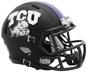 TCU HORNED FROGS NCAA Riddell SPEED Mini Football Helmet TEXAS CHRISTIAN