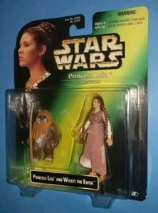 Star Wars Principessa Leia e Wicket Warrick Leia Collezione Endor Nuovo Sigillato PotF - Foto 1 di 10