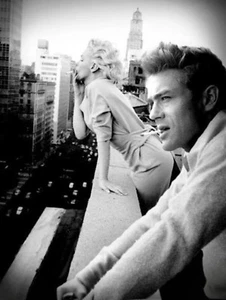 JAMES DEAN MARILYN MONROE SMOKING A3 A4 POSTER PRINT ART BUY 2 GET 1 FREE - Picture 1 of 1