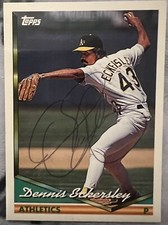 1994 Topps Dennis Eckersley #465 Autographed 🔥🔥