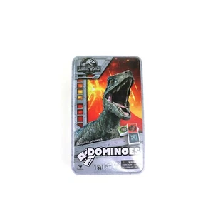 Jurassic World Dinosaur Dominoes Juego Parque Jurásico Nuevo 28 fichas de dominó de plástico - Imagen 1 de 7