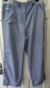 Size 16 "BHS" Mauve Straight Leg Trousers, Silky Feel, Elastic, Drawstring Waist - Picture 1 of 10