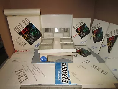 IBM OS/2 VERSION 2.0-TOTAL OF 23 3.5" DISKETTES AND BOOKS AND LITERATURE-84F8467 - Image 1 of 4
