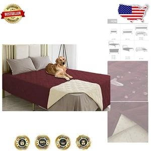 Waterproof Dog Bed Blanket - Luxurious Anti-Slip Pet Cover for Couch & Sofa - Picture 1 of 11