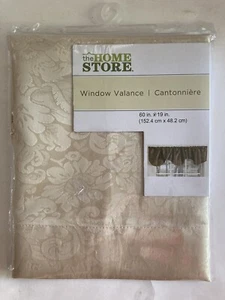 The Home Store Fenster Volant 60"x19" beige - Bild 1 von 2