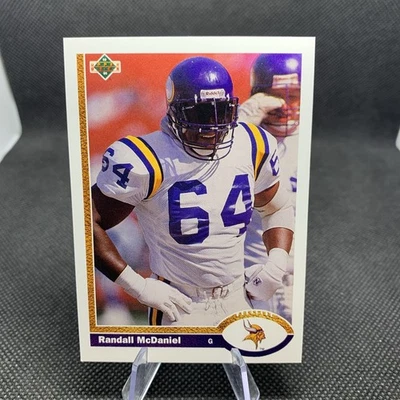 1991 Upper Deck #421 Randall McDaniel Minnesota Vikings Arizona State - Image 1 of 2
