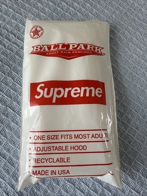 Poncho Supreme Ballpark - SS20A66 Poncho de Lluvia Adulto Nuevo Foto 1 de 4