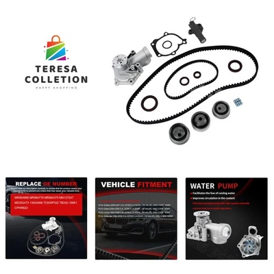 Durable Timing Belt Kit with Water Pump for Mitsubishi Lancer 2.4L 2005-2006 - Изображение 1 из 4