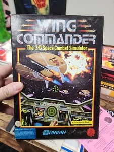 WING COMMANDER 3D SPACE COMBAT ORIGIN VINTAGE 1990 IBM - Foto 1 di 11