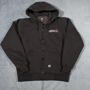 Bern Matco Tools Hoodie Herren Medium schwarz durchgehender Reißverschluss Thermo gefüttert Arbeitskleidung - Bild 1 von 13