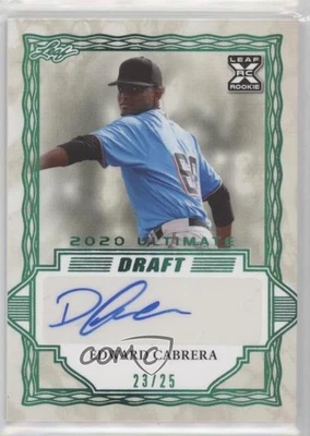 2020 Leaf Ultimate Draft Emerald Spectrum /25 Edward Cabrera #BA-EC1 Auto - Image 1 of 2