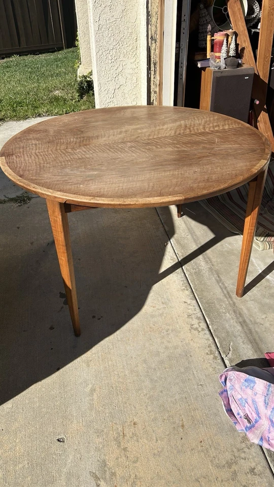 ¿Teca moderna danesa de colección? Brasileño? Mesa de comedor Hansen Extension 3 hojas Foto 1 de 4