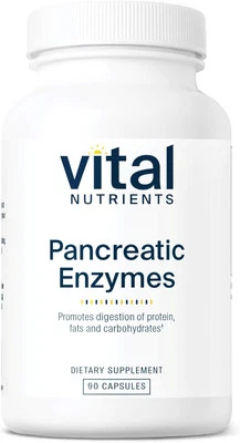 Enzimas pancreáticas Vital Nutrients 1000 mg (90 unidades completas (paquete de 1)  Foto 1 de 4