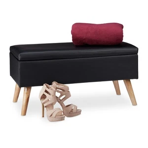 Banco almacenamiento baúl acolchado mueble organizador asiento decorativo - Imagen 1 de 66