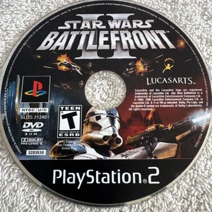 Disco Star Wars Battlefront II PlayStation 2 PS2 solo probado/funciona perfecto 2005 - Imagen 1 de 7