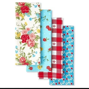 Pioneer Woman Sweet Rose Handtücher 4er Set Neu - Bild 1 von 1