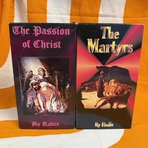 Rare Radix VHS Set: The Passion of Christ & The Martyrs - Religious Classics - Picture 1 of 4