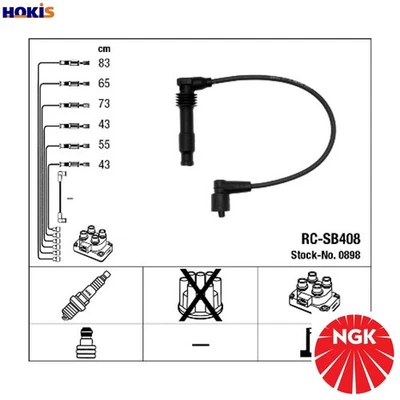 KIT CABLE ENCENDIDO 0898 PARA VAUXHALL SAAB 900/II/Hatchback/Convertible 9000 2.5L Foto 1 de 4