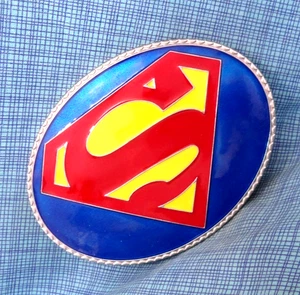 Classic Superman Emblem Belt Buckle Retro DC Comic Superhero Cosplay Vtg .GMP265 - Picture 1 of 9