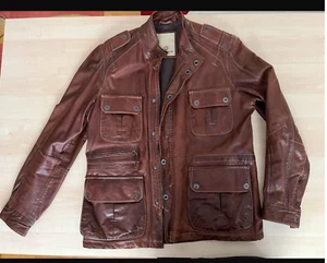 Lederjacke Trapper braun/scotch - Bild 1 von 4