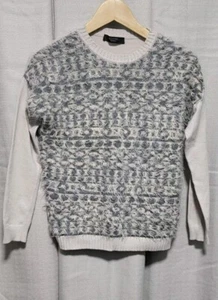 MAX MARA Weekend Fluffy Front Panel Grey/Stone Jumper Small - Gorgeous - Picture 1 of 6