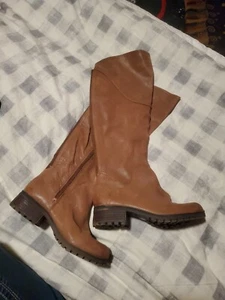 Lucky Brand Harleen Boots Womens Nutmeg Brown Over The Knee Sz 6.5 - Picture 1 of 4