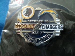 Authentic NFL Jewelry BIJOUX Redskins Vs Chargers STUBHUB Center Pin - Picture 1 of 2