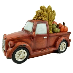 Red Rustic Fall Truck 9" Truck with Pumpkins MI 76259 Miniature Fairy Garden - Picture 1 of 4