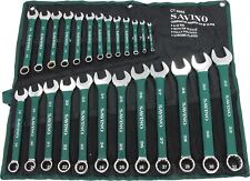 25pc Combination Spanner Set Metric 6 - 32mm Soft Grip With Storage Roll