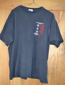 Vintage U.S Wing Chun kung Fu Academy San Francisco Dragon T Shirt Size L - Picture 1 of 5