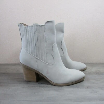 Botines de tacón Lauren Conrad 9,5 Verdana para mujer - marfil Foto 1 de 4